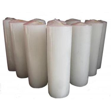 Imagem de Kit C/ 10 Velas Brancas 7 Dias De Parafina 200 Gramas Cada - Deposito 