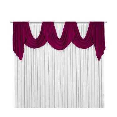 Imagem de Cortina de Malha Emilly 2m Liso Para Sala ou Quarto - M.A Enxovais, Pi