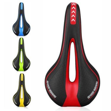 Imagem de Selim de Bike Banco Confortável em Gel Vazado Mtb Speed Ciclismo - MBf