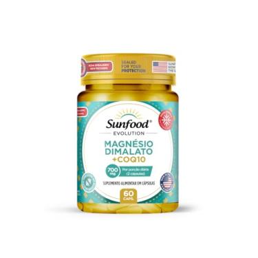Imagem de MAGNÉSIO DIMALATO + COQ10 700MG 60 CAPSULAS SUNFOOD EVOLUTION