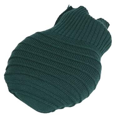 Imagem de Dioche Garrafa de água Quente, 245 Ml de Explosão à Prova de Silicone Quente Garrafa de água Quente Bolsa de água Com Tampa de Malha para Cólicas Menstruais, Alívio da Dor No Pescoço e (GREEN)