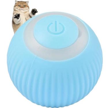 Imagem de Bola Inteligente Giratoria Gato Pet Felino Usb Bateria Recarregavel An