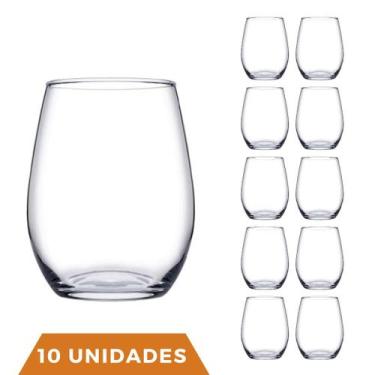 Imagem de 10 Copos De Vidro Transparente Redondo Amber Pasabahçe 440ml