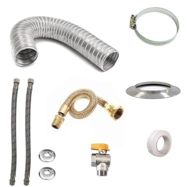 Imagem de Kit Instalação Aquecedor Compatível Modelo 15l Lz1600d 2metros Duto