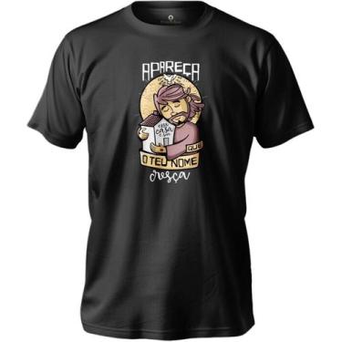 Imagem de Camiseta Masculina E Feminina Em Algodão Religiosa Essa Casa È Sua Cas