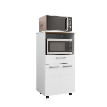 Imagem de Balcão Duplo para Forno 2 Portas 1 Gaveta Duetto BCO/Supremo - SSX Multicoisas