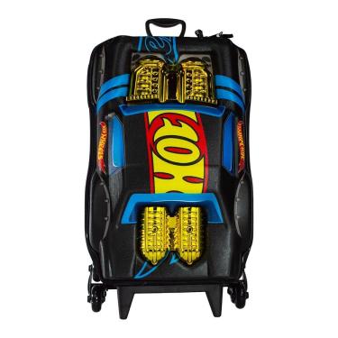 Imagem de Mochila de Rodinhas 3D Maxtoy Hotwheels Nigth Shifter Dourad