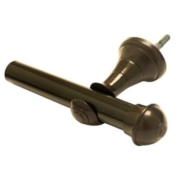 Imagem de Kit Varão Cortina 2,40 Metros 28mm Simples(OURO VELHO)