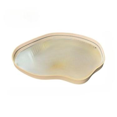 Imagem de Bandeja Decorativa Espelhada e Orgânica Para Organização de Casa Centro de Mesa Banheiro e Festas(N3 BEGE)