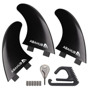 Imagem de Aletas de prancha de surf Abahub Thruster FCS Style Carbon Fiber G5