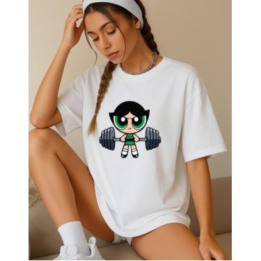 Imagem de Camiseta Feminina T-shirt Superpoderosa Academia Treino Gym - Genérica