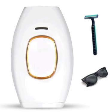 Imagem de Removedor Pêlos Laser Com Luz Pulsada Permanente Indolor，Dispositivo De Depilação Caseiro, Adequado Para Todo O Corpo, Adequado Para Homens E Mulheres (Branco)