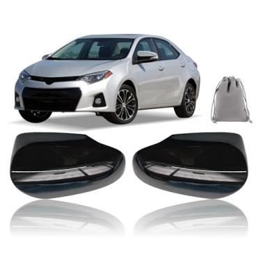 Imagem de Tampa de espelho de substituição para Toyota Corolla 2014-2018, Toyota C-HR 2018-2021, Toyota Avalon 2013-2018, Toyota Venza 2013-2016, 2 peças tampas de espelho retrovisor de porta lateral snap-in