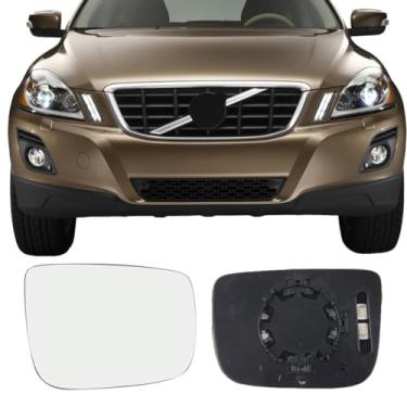 Imagem de Vidro de substituição do espelho lateral do passageiro para Volvo XC60 2010-2017, placa traseira aquecida para vidro retrovisor lateral direito para Volvo XC60 2010 2011 2012 2013 2014 2015 2016 2017