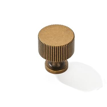 Imagem de CABDM 2 maçanetas grandes de latão antigo puxadores de armário de cozinha sólidos resistentes puxadores de gaveta ferragens de armário