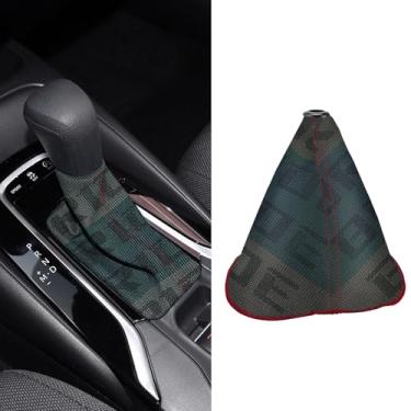 Imagem de Lyxheth Capa de bota de câmbio de carro, capa de botão de câmbio, capa de botão de mudança automática manual de tecido de lona à prova d'água, capas de proteção contra poeira para bota de câmbio