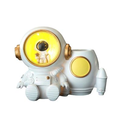 Imagem de Porta-canetas e lâmpada noturna Creative Astronaut com luz estelar