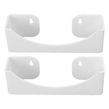Imagem de Fabater Bonés de Beisebol Hat Rack Organizador Elegante e Elegante para Escritório, Armazenamento de Chapéu de Montagem na Parede para Armário, Feito de Acrílico, 2 Pacotes (Branco)