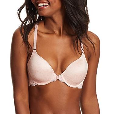 Imagem de Maidenform Sutiã feminino One Fab Fit Everyday cobertura total costas nadador, Estampa Boho Paisley/Rosa Pálido Transparente, 34C