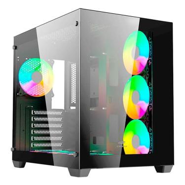 Imagem de Gabinete Gamer C3tech Gaming Aquarius Mt-g910bk, Atx, Usb 3.0, Vidro Temperado - Preto