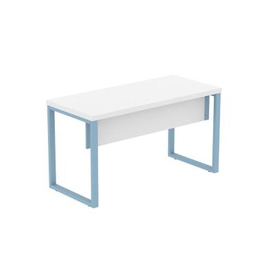 Imagem de Mesa Escritório 1340x600x750mm M1340pe40tub Branco-azul Dali