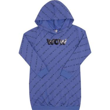 Imagem de Vestido Manga Longa Infantil Moletinho Pulla Bulla Ref 47419-Feminino