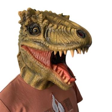 Imagem de Máscara, chapéu de dinossauro, látex, rosto inteiro, fantasia de cospl