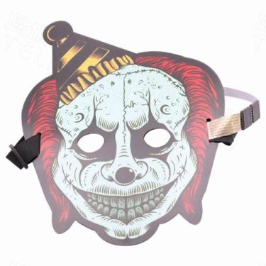 Imagem de Fantasia de Halloween de cosplay com máscara LED Jokers Sound Control 