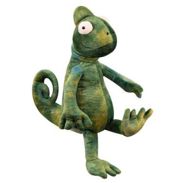 Imagem de Simulação de boneca de pelúcia Chameleon Lizard 35 cm para crianças - 