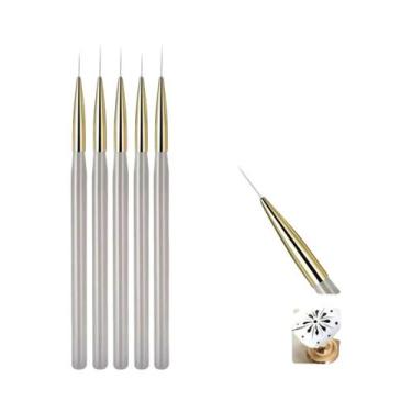 Imagem de Conjunto De Pincéis Para Nail Art Xadrez Francês 1/2 Peças, Caneta De 