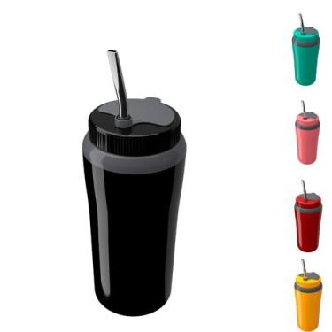 Imagem de Copo termico terere cha agua cafe 650ml unitermi, PRETO