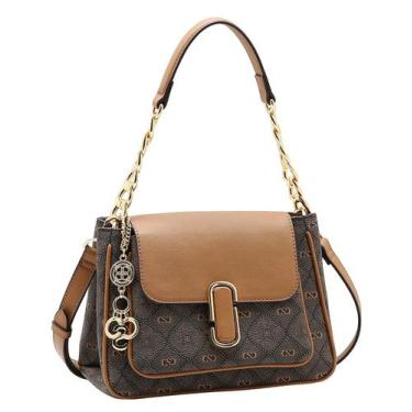 Imagem de Bolsa tipo Sholder Monograma Pontilhado - Alça de Ombro - Chenson 3485