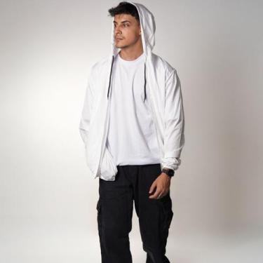 Imagem de Jaqueta Corta Vento Masculina Esportiva Impermeável Leve com Capuz Cas