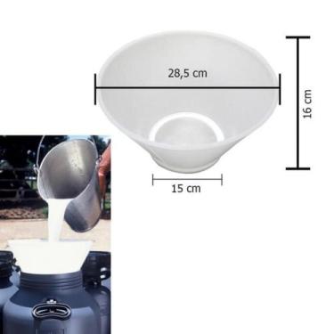 Imagem de Coador para leite com tela nylon (emb 06) - SEM MARCA