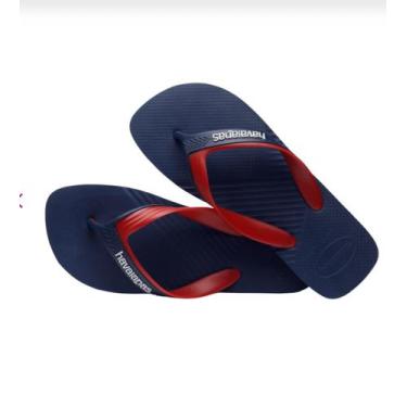 Imagem de Chinelo havaianas top dual fc tira larga, Marinho, 37/38