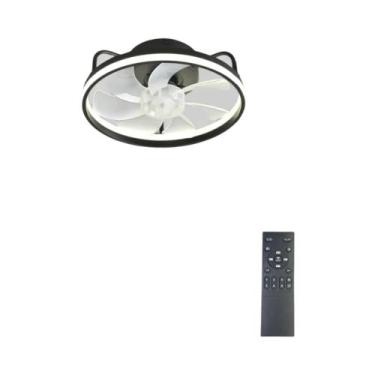 Imagem de Ventilador De Teto LED De Perfil Baixo Com Controle Remoto, 6 Velocida