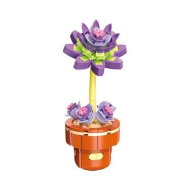 Imagem de Conjunto De Blocos De Montar DIY Para Meninas: Buquê De Flores Eternas