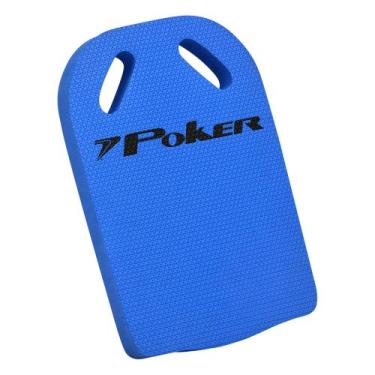 Imagem de Prancha Poker Natação c/ Orifício 28x41x3 EVA Azul, U, Azul