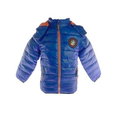 Imagem de Jaqueta De naylon Bobojaco Infantil Masc Tm P:Azul Escuro - SACKS