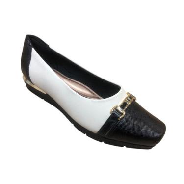 Imagem de Sapato Feminino Piccadilly Confortável Anabela Baixo Joanete, Nude, 36