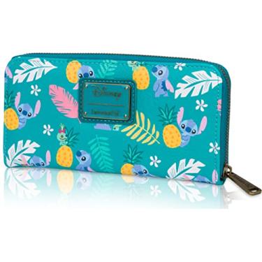 Imagem de Loungefly Carteira Disney Stitch Tropical Print - Accordion Style & Zip Around - Unissex-Adultos - Fãs da Disney