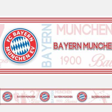 Imagem de Faixa Decorativa Esportes Bayern De Munique - 100X15cm - Mix Adesivos