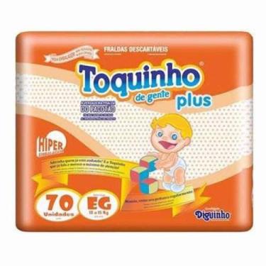 Imagem de Fralda Infantil Toquinho Plus - Xg C/ 70 Unidades