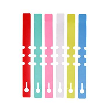 Imagem de 120 peças etiquetas de árvores de plantas plástico para pendurar etiquetas de jardim de berçário etiquetas ajustáveis para jardim de berçário etiquetas de plantas marcadores etiquetas de plantas etiquetas de plantas etiquetas de plantas etiquetas de árvore envolvidas em torno de etiquetas de árvore,