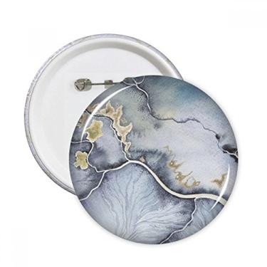 Imagem de Aquarela de sombreamento abstrato de tinta alfinetes redondos com emblema de botão para decoração 5 peças