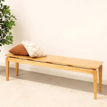 Imagem de Banco 3 Lugares 135cm Madeira Maciça Seiva Cabecasa Madeiramadeira Amendoa