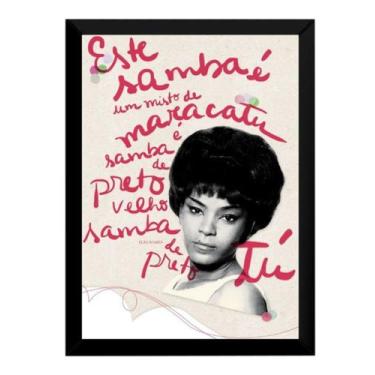 Imagem de Quadro Decorativo Elza Soares Samba Raiz - Fanarte