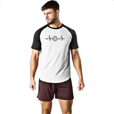 Imagem de Camiseta Raglan Batimento cardiaco por Voley - Alearts, M