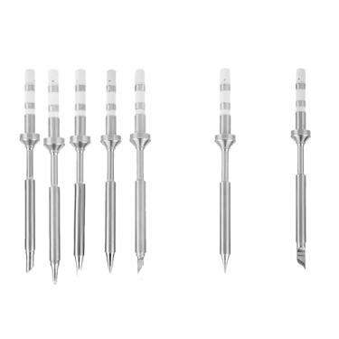 Imagem de MINI DICAS DE FERRO SOLDERANTE DE AÇO INOXIDÁVEL SUBSTITUIÇÃO TS100 FERRO HEAT CONDUCTING COMPUTADOR DE PRODUÇÃO ELETRÔNICA 7 PCS (7 conjuntos completos (Aliexpress não é limitado)