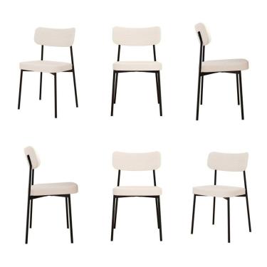 Imagem de Kit com 6 Cadeiras para Sala de Jantar Mona Yescasa Palha Corriente